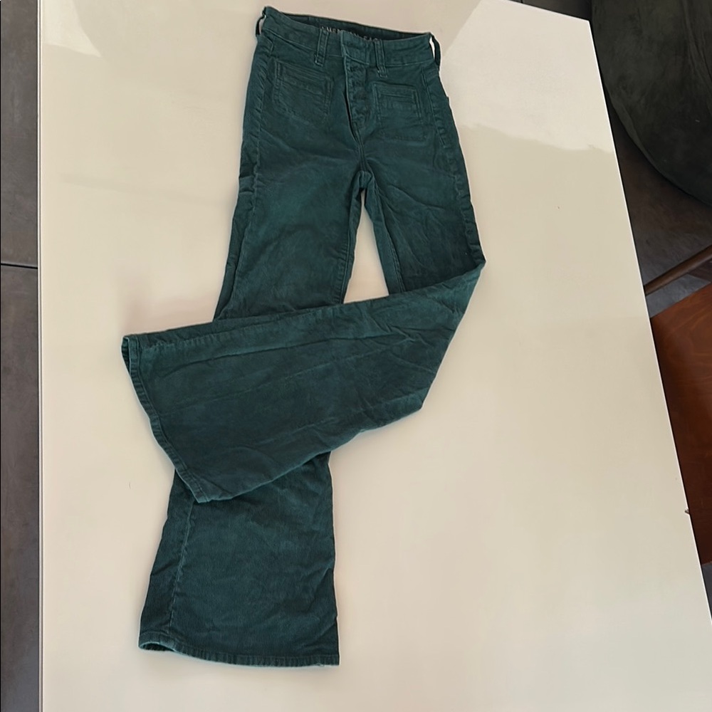 American Eagle Outfitters Teal Corduroy Pants